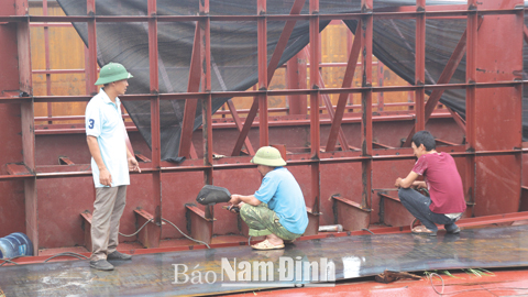 Thanh niên Nghĩa Sơn làm giàu từ nghề đóng tàu biển