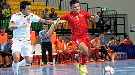 ĐT Futsal Việt Nam thắng sít sao ĐT Futsal Myanmar