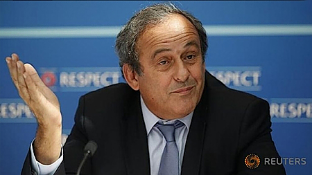 Liên đoàn Bóng đá Anh dừng ủng hộ M.Platini tranh chức Chủ tịch FIFA