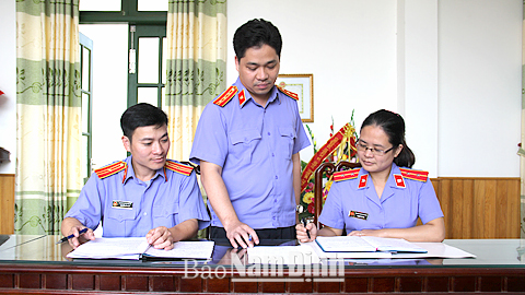 Viện Kiểm sát nhân dân huyện Ý Yên nâng cao chất lượng kiểm sát các hoạt động tư pháp