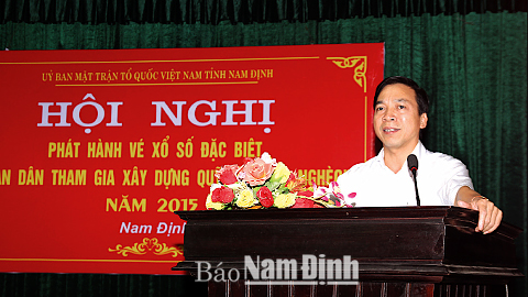 Phát hành đợt xổ số đặc biệt &quot;Toàn dân tham gia xây dựng quỹ vì người nghèo&quot; năm 2015