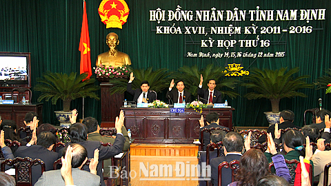 Kỳ họp thứ 16, Hội đồng nhân dân tỉnh khóa XVII (nhiệm kỳ 2011-2016) thành công và bế mạc