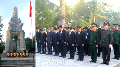 Dâng hương, đặt vòng hoa viếng các Anh hùng Liệt sĩ nhân kỷ niệm 71 năm Ngày thành lập Quân đội nhân dân Việt Nam