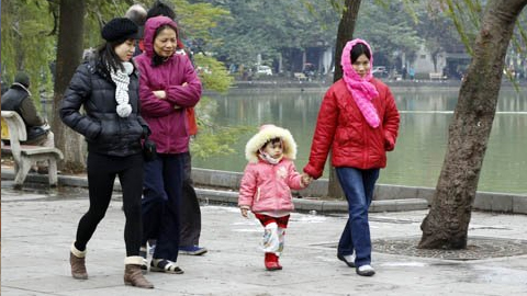 Không khí lạnh sẽ ảnh hưởng yếu đến thời tiết các tỉnh phía Đông Bắc Bộ và Thanh Hóa