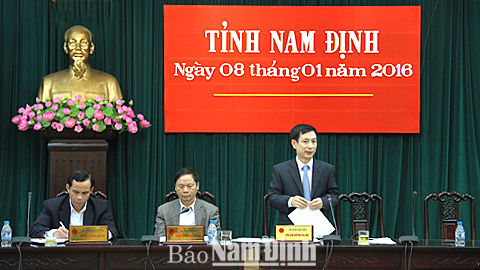 Ủy ban nhân dân tỉnh triển khai nhiệm vụ trọng tâm tháng 1-2016