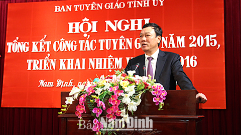 Triển khai nhiệm vụ công tác Tuyên giáo năm 2016