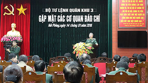 Bộ Tư lệnh Quân khu 3 tổ chức gặp mặt các cơ quan báo chí nhân dịp Xuân Bính Thân