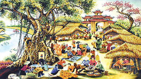 Thương nhớ chợ Tết quê xưa