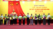 Thành ủy Nam Định trao Huy hiệu Đảng đợt 19-5-2016