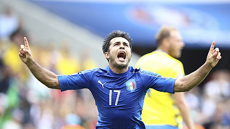 Eder lập công, Italia thắng Thụy Điển 1-0