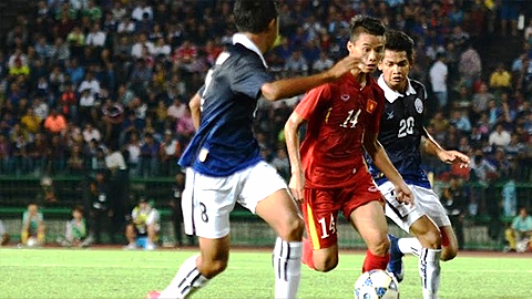 Bán kết Giải vô địch bóng đá U16 Đông - Nam Á 2016: Thắng U16 Cam-pu-chia 1-0, U16 Việt Nam vào chung kết