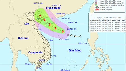 TIN BÃO GẦN BỜ  (Cơn bão số 1)