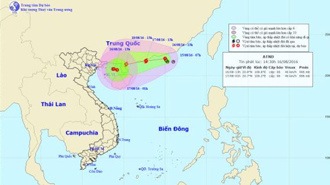 Tin áp thấp nhiệt đới gần bờ (trên Vịnh Bắc Bộ) và áp thấp nhiệt đới trên khu vực Bắc Biển Đông