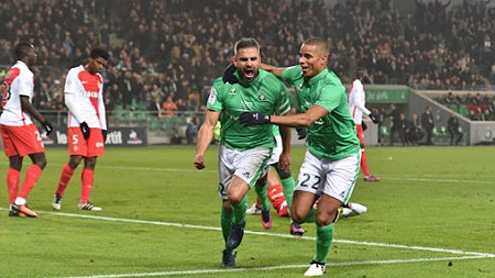 AS Monaco chia điểm với AS Saint-Etienne