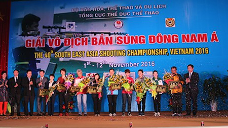 Khai mạc Giải vô địch bắn súng Đông Nam Á-2016