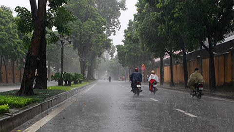 Dự báo thời tiết, thủy văn chiều và đêm 21-7-2017 tỉnh Nam Định