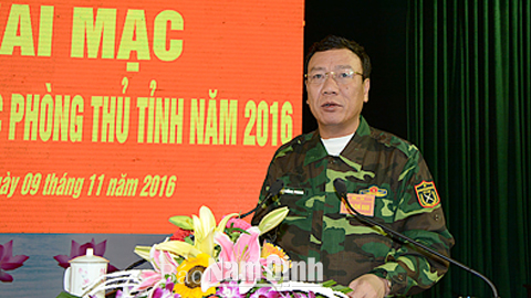 Khai mạc diễn tập Khu vực phòng thủ tỉnh Nam Định năm 2016