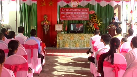 Đồng chí Phó Chủ tịch Thường trực UBND tỉnh dự Ngày hội Đại đoàn kết toàn dân tộc tại xã Nghĩa Sơn