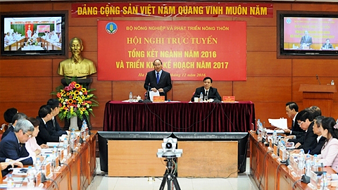 Hội nghị trực tuyến toàn quốc ngành NN và PTNT triển khai kế hoạch năm 2017