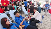 Thu được 114 đơn vị máu trong Ngày hội hiến máu thường kỳ 2017