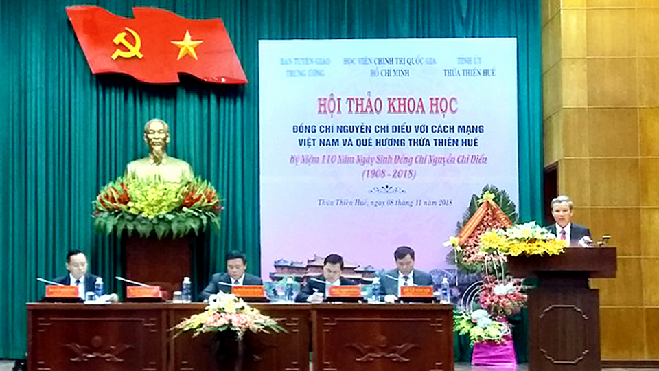 Hội thảo khoa học "Đồng chí Nguyễn Chí Diểu với cách mạng Việt Nam và quê hương Thừa Thiên - Huế"