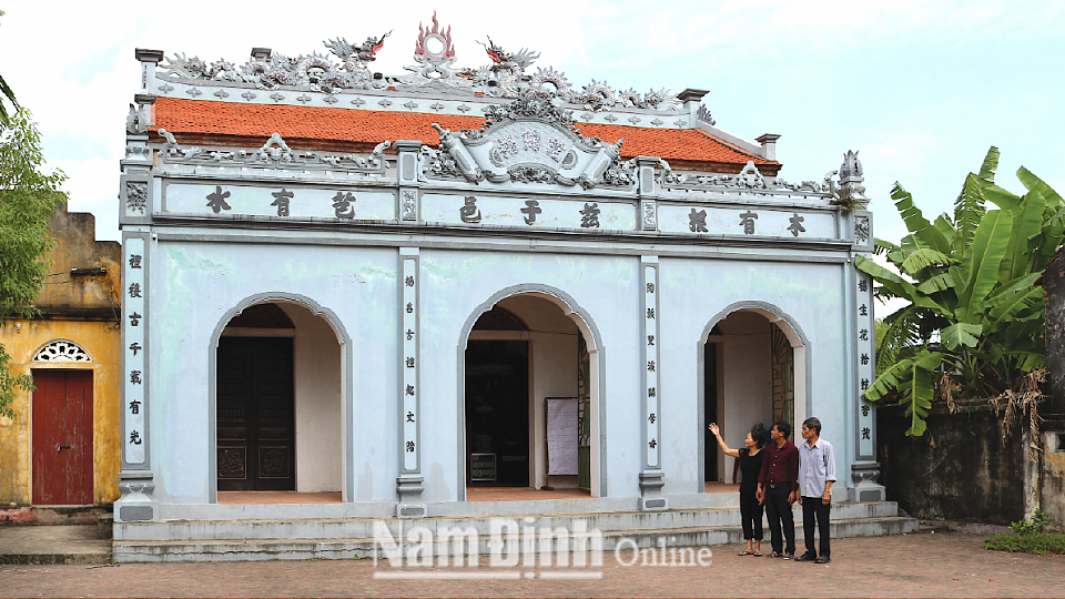 Các di tích thờ danh nhân văn hoá ở Trực Ninh