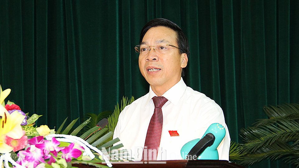 Phát biểu bế mạc của đồng chí Trần Văn Chung, Phó Bí thư Thường trực Tỉnh ủy,  Chủ tịch HĐND tỉnh tại kỳ họp