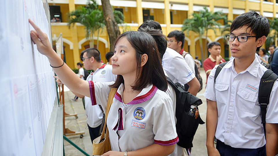 Nam Định dẫn đầu cả nước về điểm trung bình thi Trung học phổ thông quốc gia năm 2019