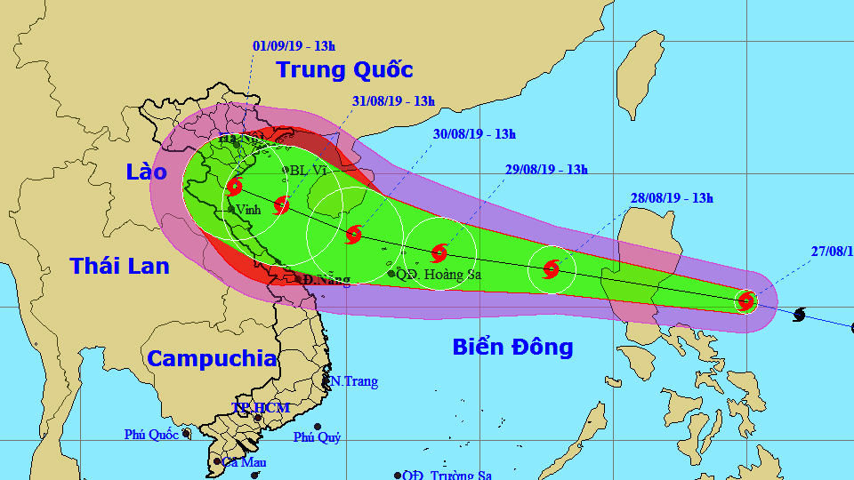 TIN BÃO GẦN BIỂN ĐÔNG (CƠN BÃO PODUL)