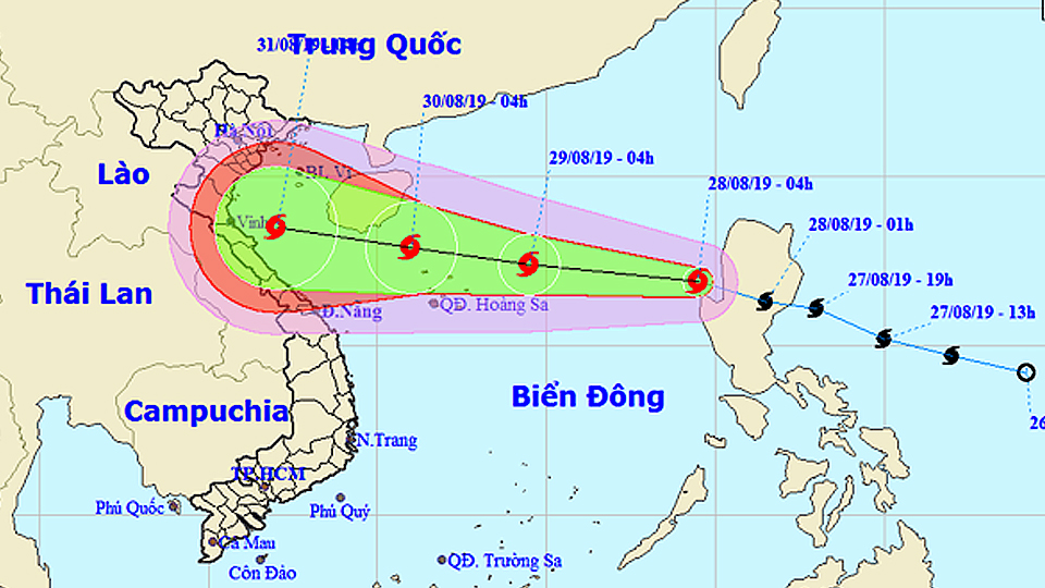 Tin bão trên Biển Đông (cơn bão số 4)