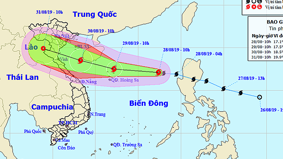 Tin bão trên Biển Đông (cơn bão số 4)