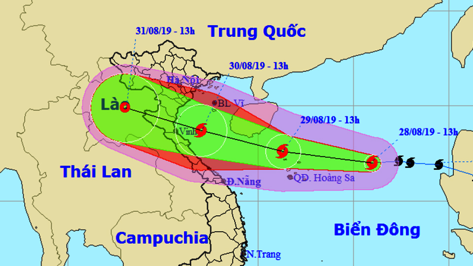 TIN BÃO TRÊN BIỂN ĐÔNG (CƠN BÃO SỐ 4)