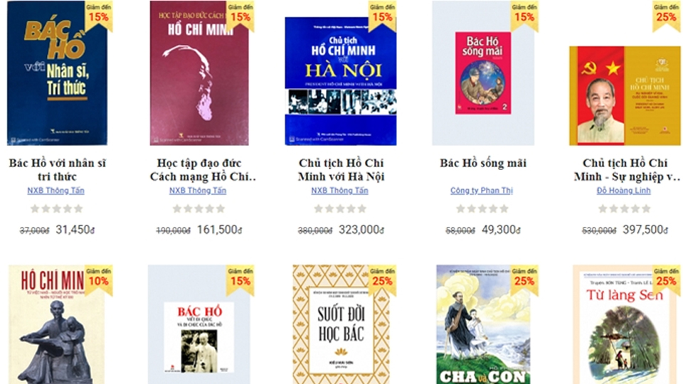 Giới thiệu nhiều xuất bản phẩm đặc sắc về cuộc đời, sự nghiệp của Chủ tịch Hồ Chí Minh