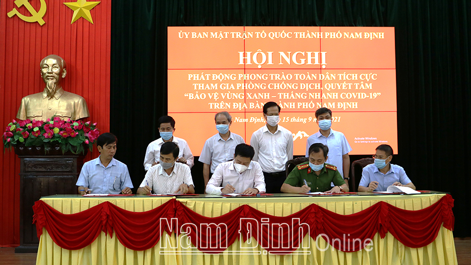Thành phố Nam Định quyết tâm bảo vệ vùng xanh - thắng nhanh COVID-19