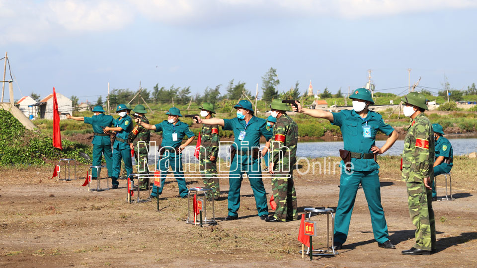 Qua Hội thi pháp luật về dân quân tự vệ