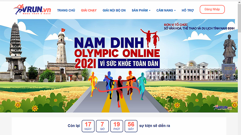 Giải chạy Olympic online vì sức khỏe toàn dân tỉnh năm 2021.