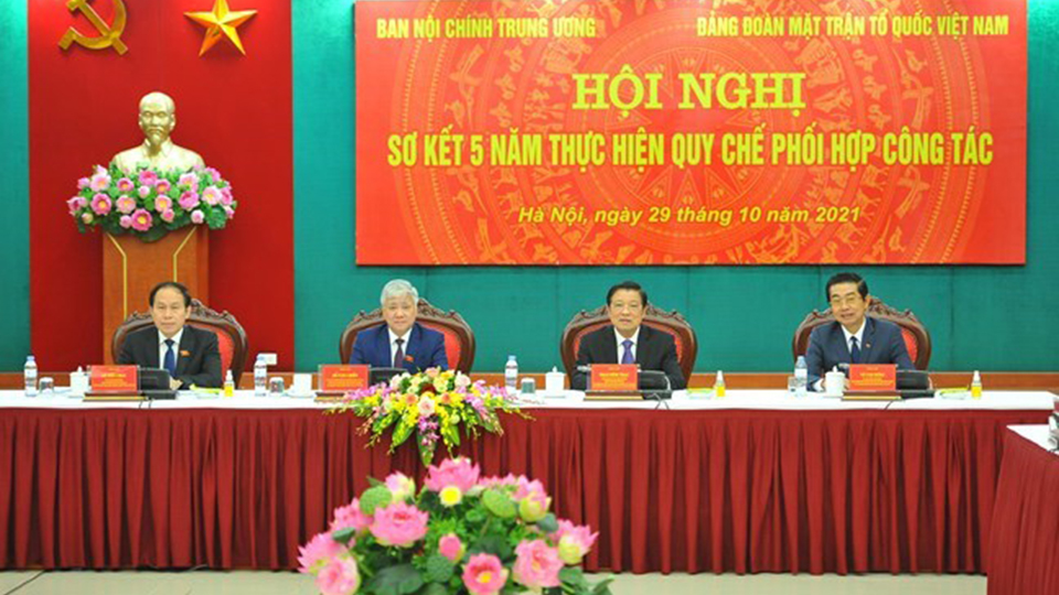 Tiếp tục thực hiện Quy chế phối hợp giữa Ban Nội chính Trung ương và Đảng đoàn MTTQ Việt Nam
