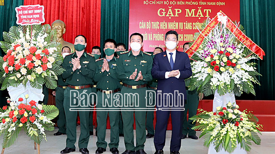 Bộ đội Biên phòng tỉnh gặp mặt cán bộ tăng cường phòng, chống dịch tại Tây Ninh