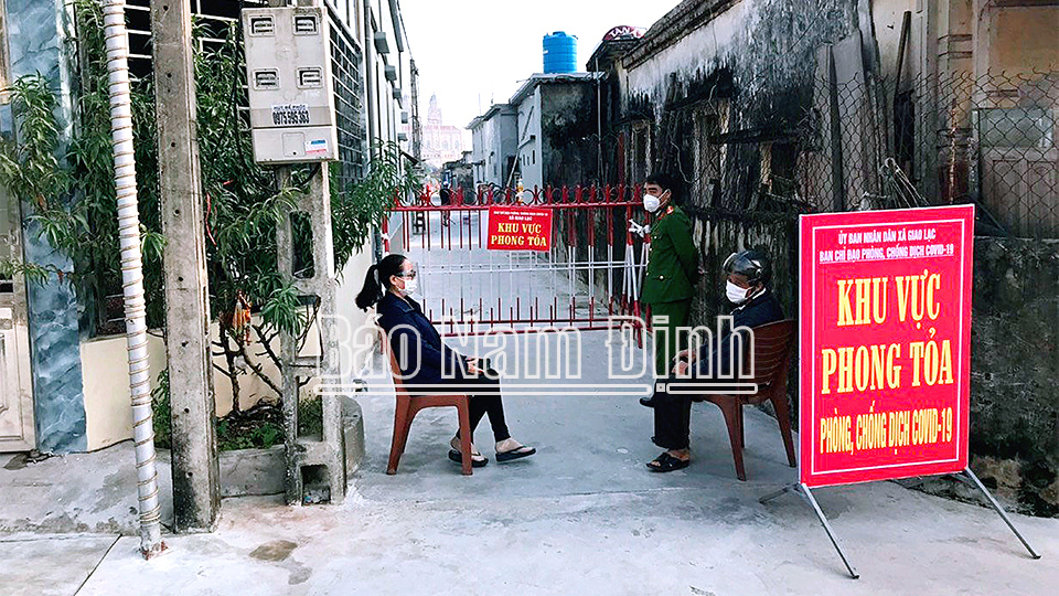 Giao Thủy thần tốc bóc tách F0 liên quan đến ổ dịch xã Hồng Thuận