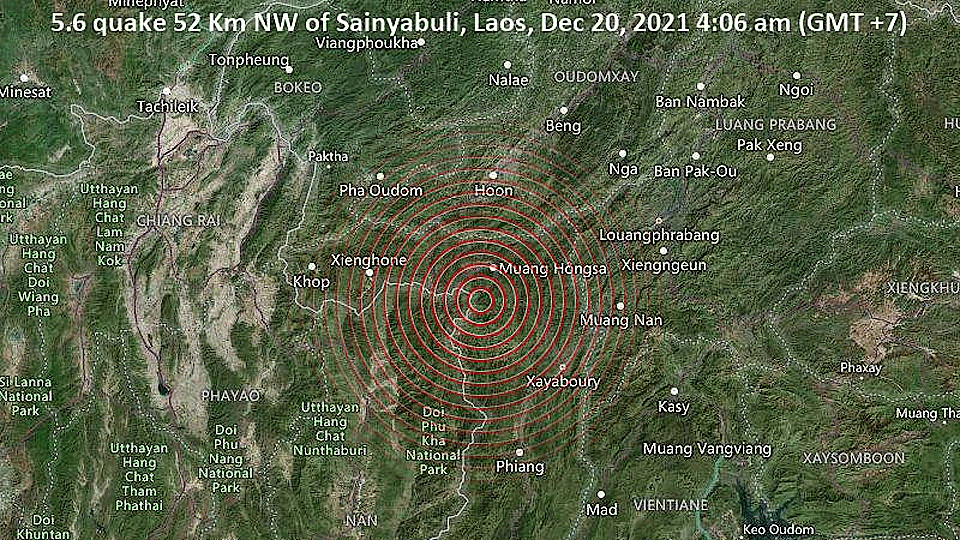 Lào hứng chịu liên tiếp 2 trận động đất