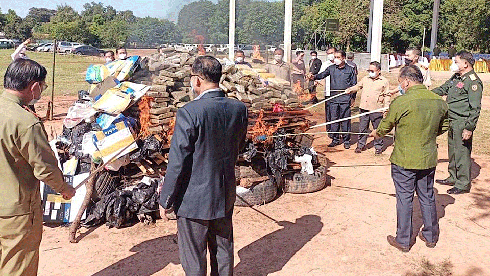 Cuộc chiến chống ma túy của Lào bước đầu đạt kết quả khả quan