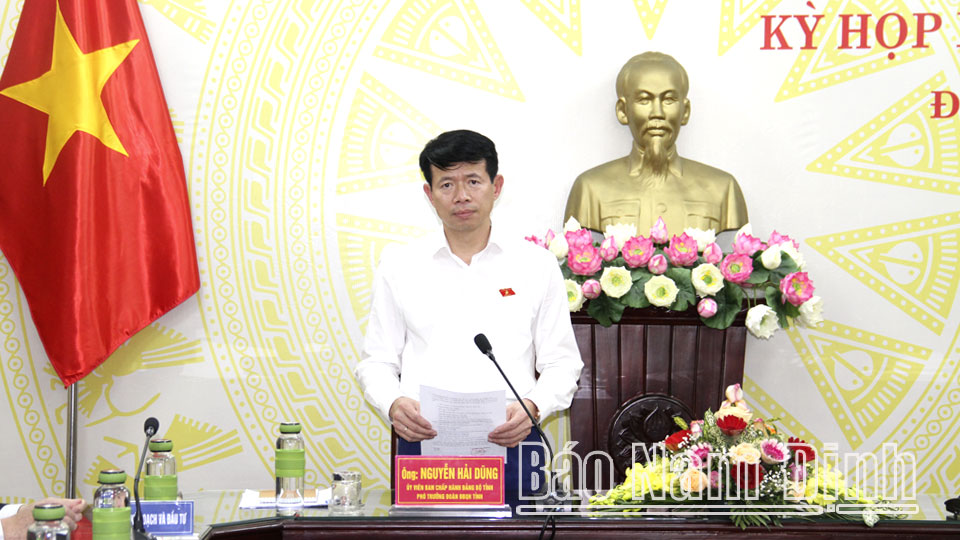 Đoàn đại biểu Quốc hội tỉnh đề xuất đầu tư xây dựng đường cao tốc Ninh Bình - Nam Định - Thái Bình - Hải Phòng