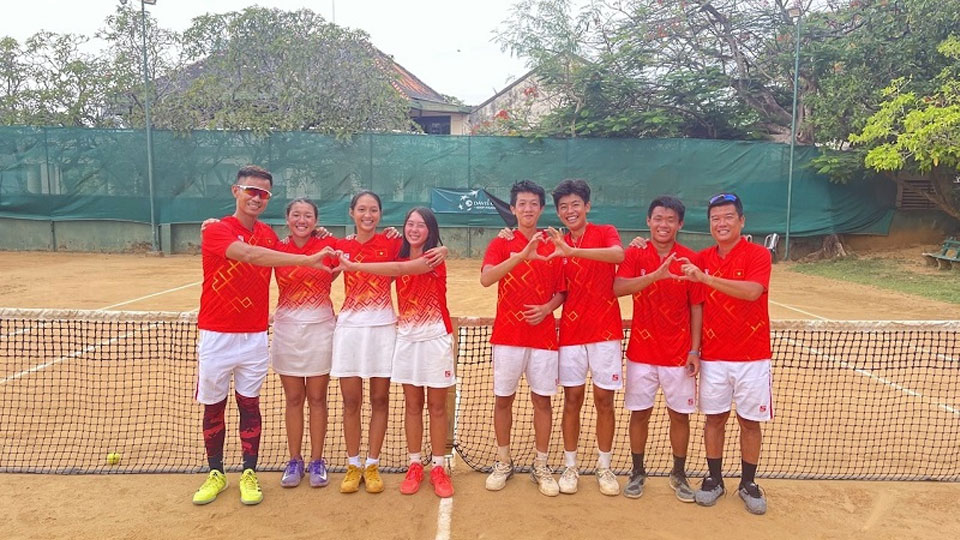 Quần vợt trẻ Việt Nam thi đấu ấn tượng tại Giải Junior Davis Cup và Junior Billie Jean King Cup 2022