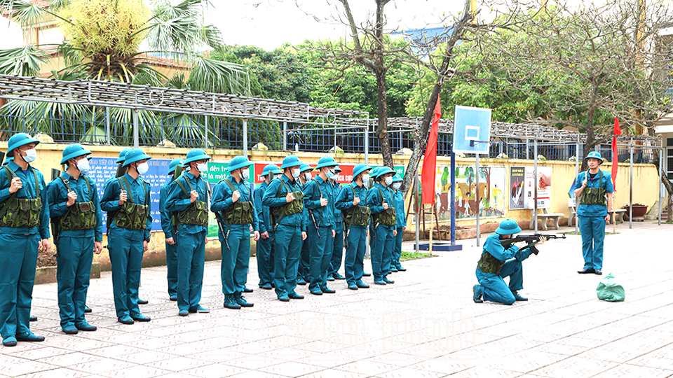 Xây dựng lực lượng vũ trang thành phố Nam Định vững mạnh, đáp ứng yêu cầu nhiệm vụ trong thời kỳ mới