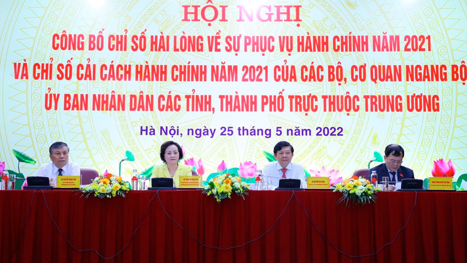 Chỉ số cải cách hành chính năm 2021 của Nam Định tăng 7 bậc