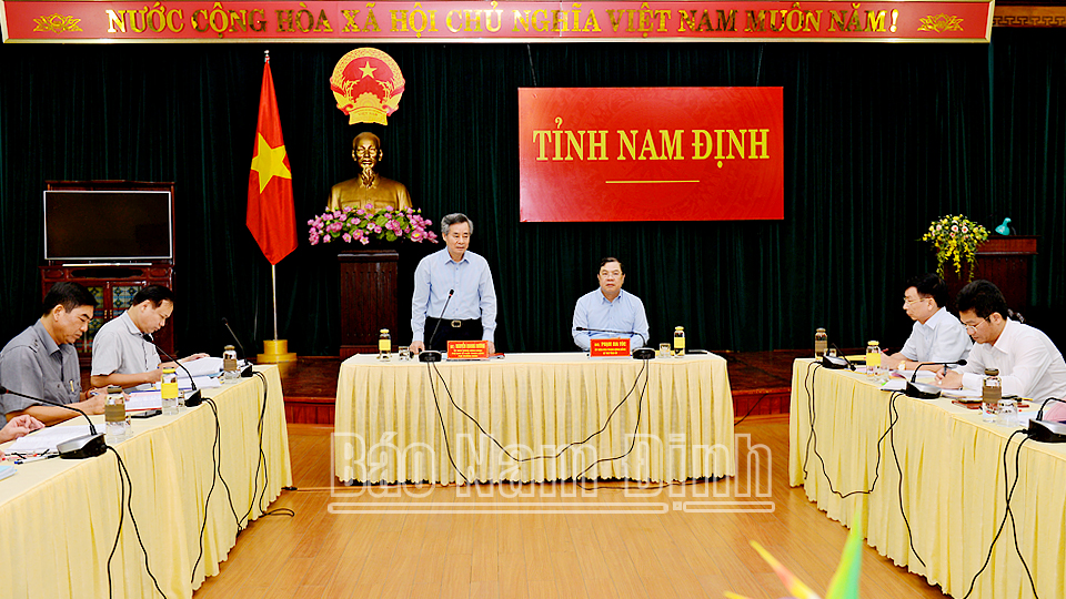 Đoàn kiểm tra của Bộ Chính trị làm việc với Ban cán sự Đảng UBND tỉnh và Đảng ủy Quân sự tỉnh