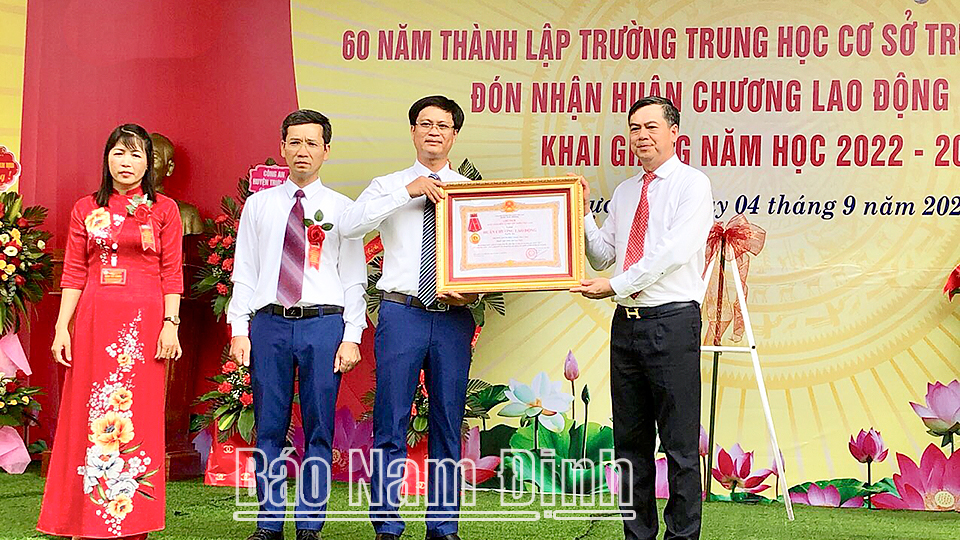 Trường THCS Trực Đại kỷ niệm 60 năm thành lập và khai giảng năm học 2022-2023