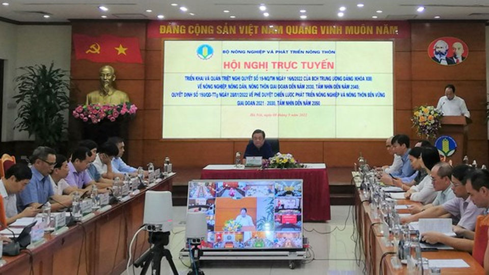 Hội nghị trực tuyến toàn quốc quán triệt Nghị quyết của Ban Chấp hành Trung ương Đảng về nông nghiệp, nông dân, nông thôn