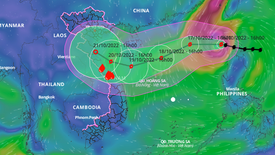 Bão Nesat cấp 11 vào Biển Đông