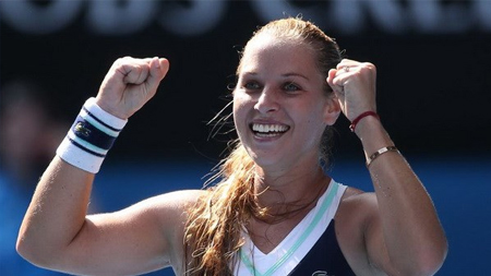 Dominika Cibulkova giành vé vào chung kết Australian Open. (Nguồn: AP) 